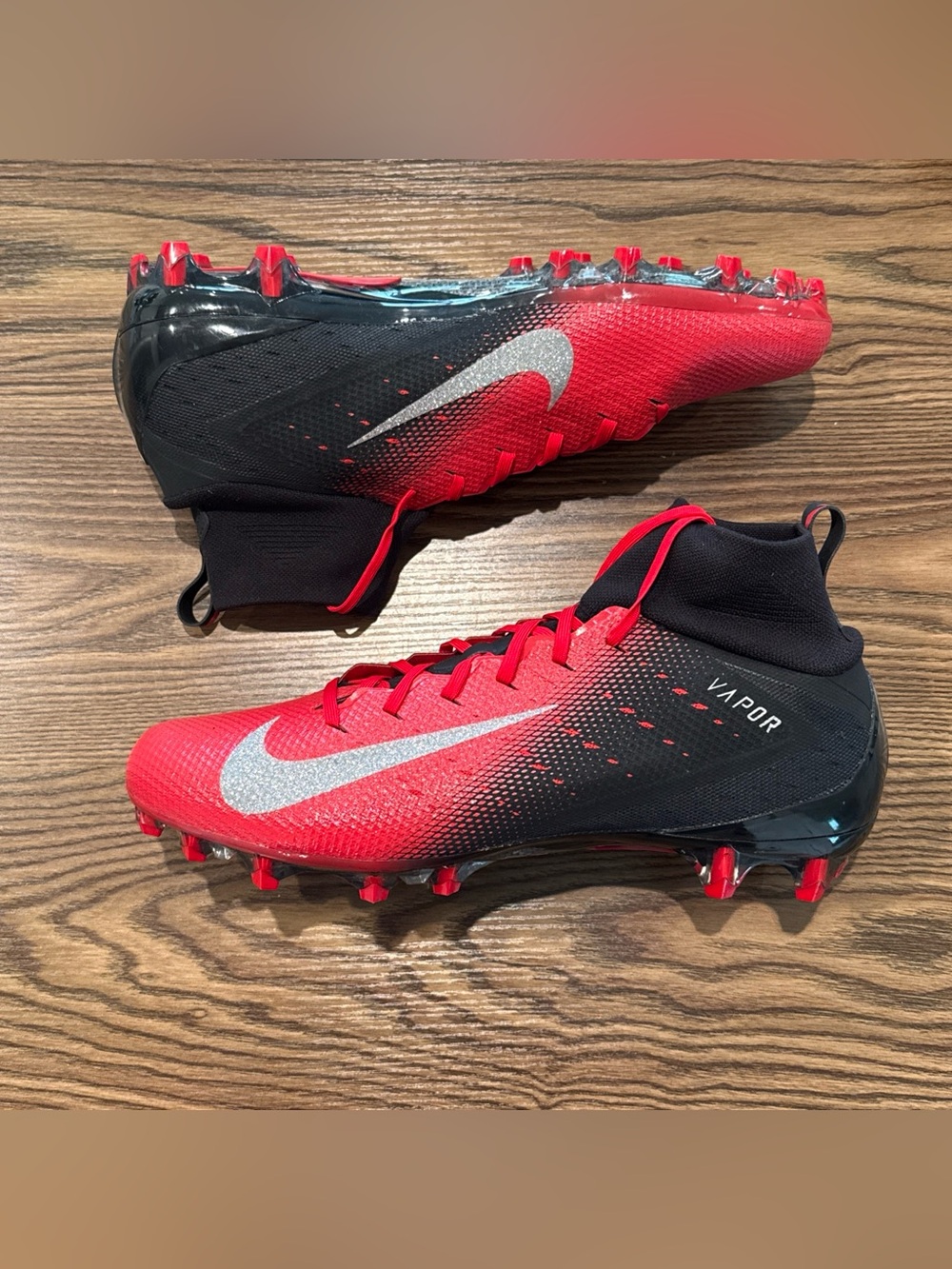 Size 15 Nike Vapor Untouchable Pro 3 Football Cleats Red Black 917165-002